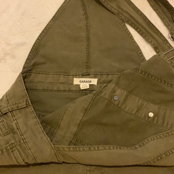 Garage Army Green Overalls Size M - Picture 3 of 4